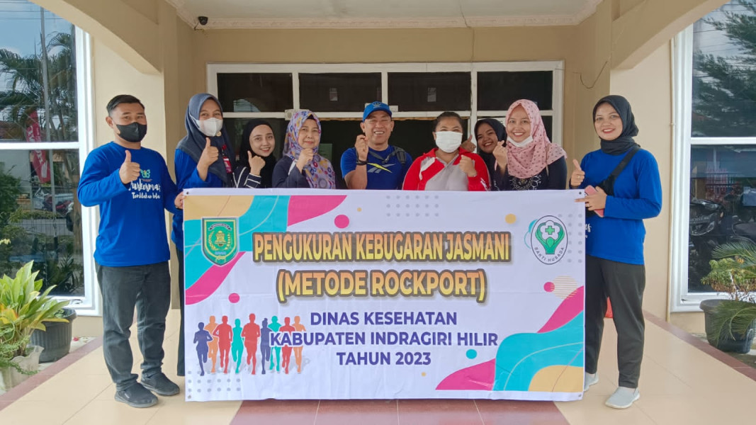 Dinkes Inhil Lakukan Tes Kebugaran Staf DPTPHP