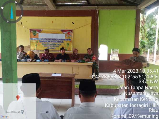 Danramil 09/Kemuning Lakukan Pelantikan Panitia Pilkades