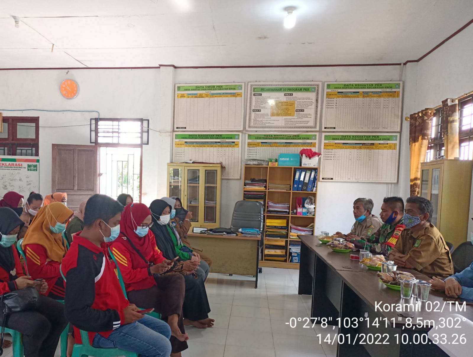 Babinsa Koramil 02/Tanah Merah Ikuti Musyawarah Pembagian Jadwal Gotong Royong