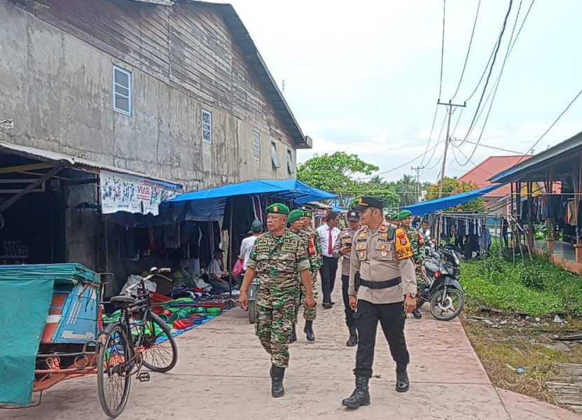 Layaknya Upin dan Ipin, Kapolsek GAS dan Danramil 05/GAS Bersinergi Pastikan Keamanan Tahapan Kampanye