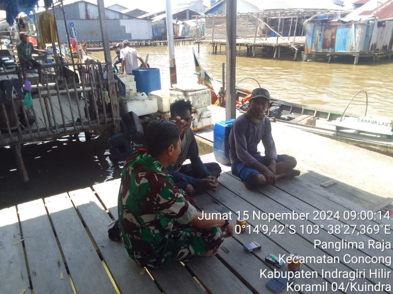 Babinsa Koramil 04/Kuindra Himbau Masyarakat Wujudkan Kamtibmas Jelang Pilkada