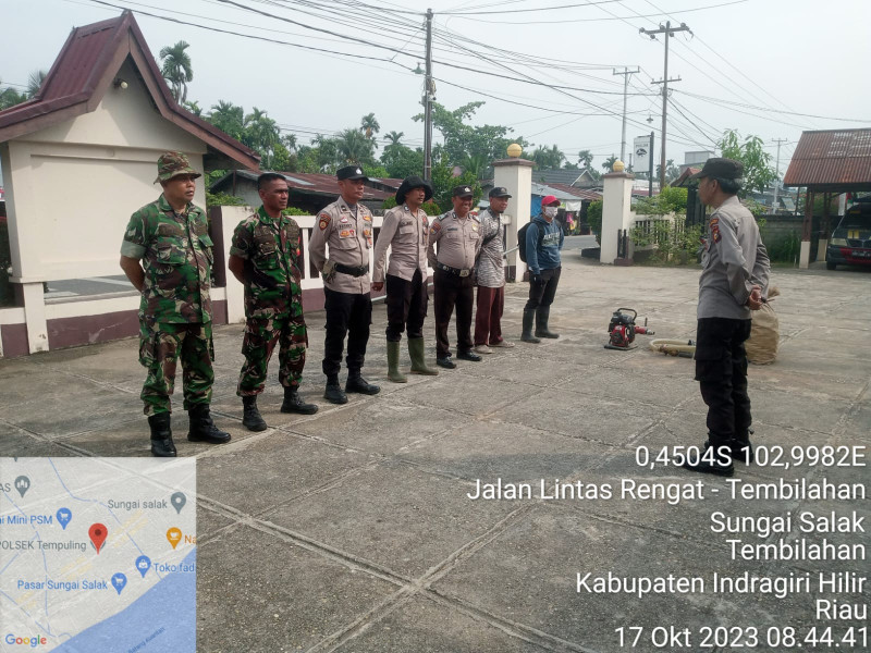 Apel Persiapan Tim Gabungan Karhutla Sebelum Lakukan Pendinginan