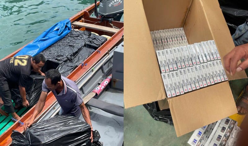 Bea Cukai Batam Tangkap Kapal Bermuatan 488 Ribu Batang Rokok Ilegal