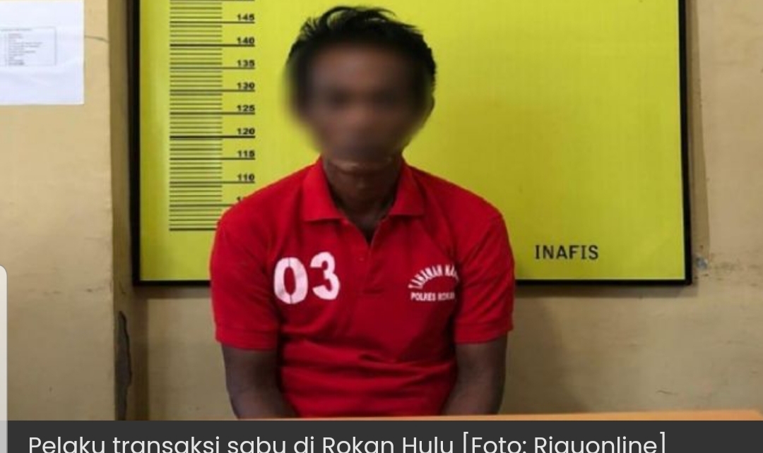 Transaksi Narkoba di Depan Masjid, Pria di Riau Ini Ditangkap Polisi