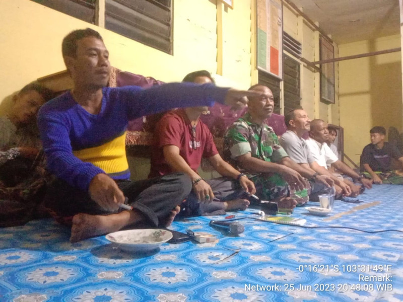 Menjelang HUT RI Ke 78, Danramil 04/Kuindra Hadiri Rapat Persiapan Kegiatan