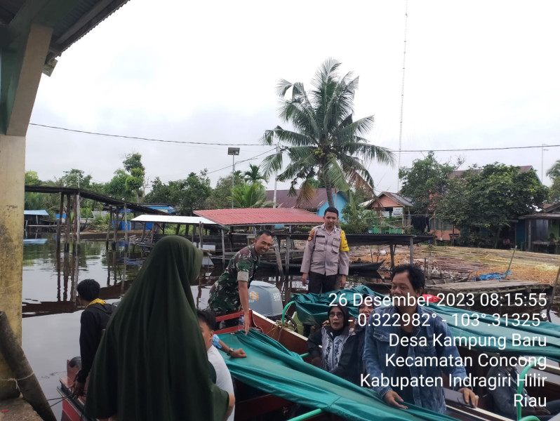 Kepada Penumpang Spead Boad, Koramil 04/Kuindra Himbau Untuk Mengutamakan Keselamatan dan Keamanan