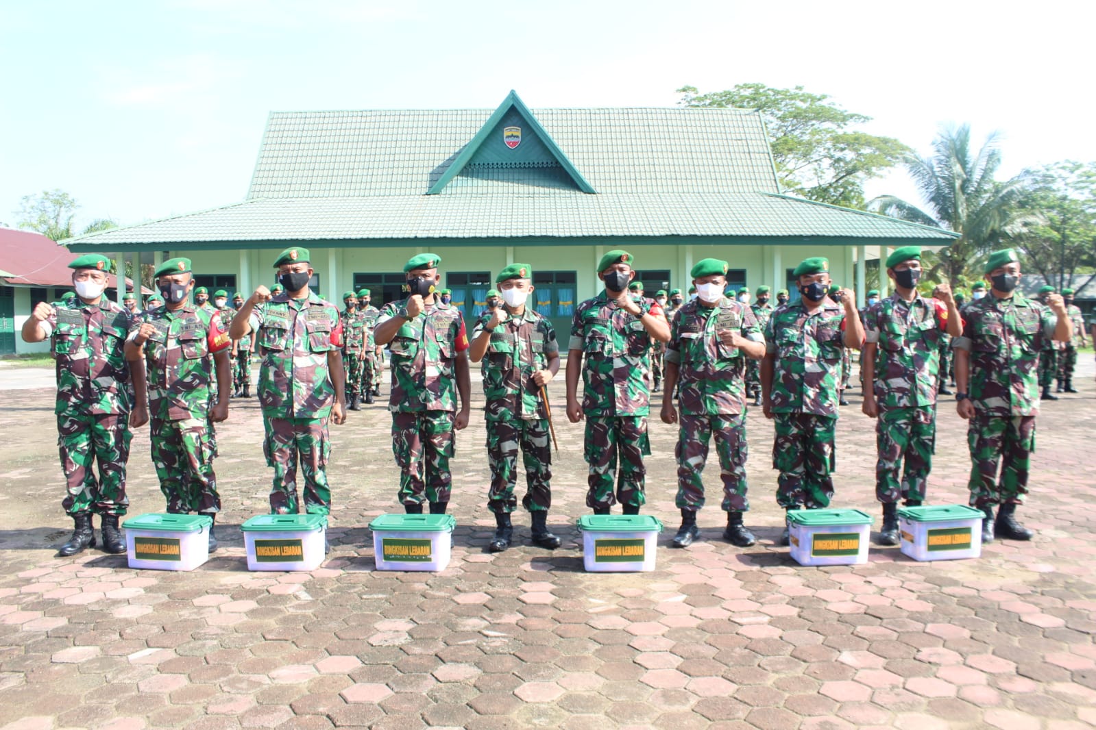 Gelar Acara Bingkisan Lebaran Dari Kasad Kepada Perwakilan Tiap Koramil jajaran Kodim 0314/lnhil