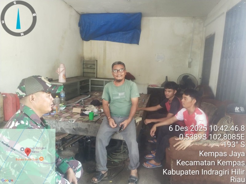 Babinsa Koramil 03/TPL Datangi Tokoh Masyarakat: Dorong Rukun, Tanamkan Silahturahmi di Kampung Pancasila