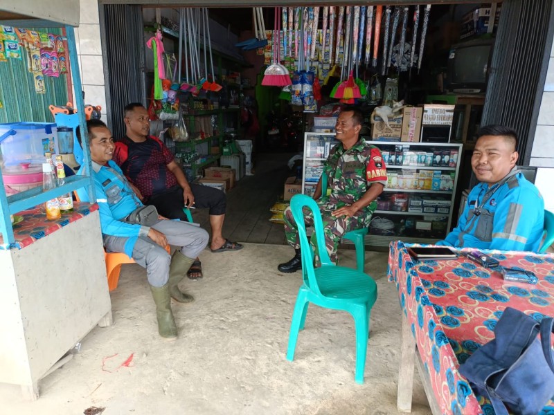 Komsos Babinsa Koramil 05/Gas dengan Warga Binaan: Membangun Keakraban dan Kekompakan