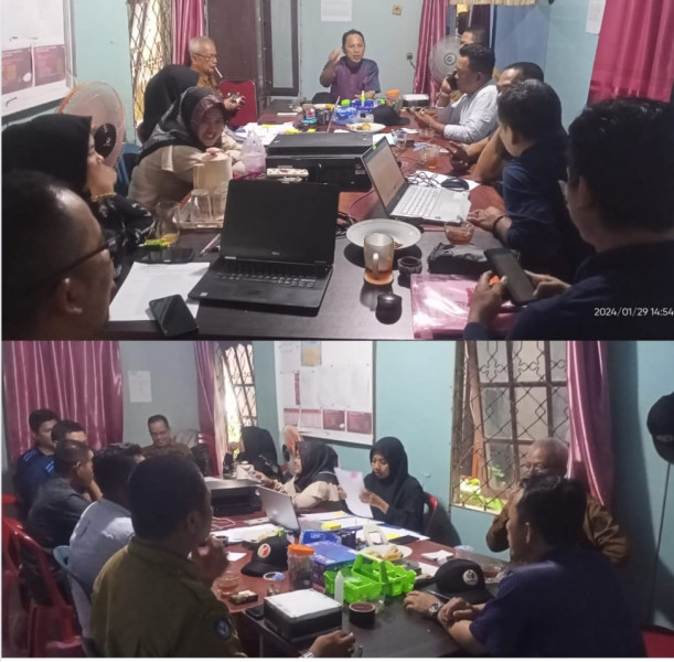 Rapat Rutin Menjadi Wadah Evaluasi Program Kegiatan Panwaslu Kecamatan Gaung Anak Serka