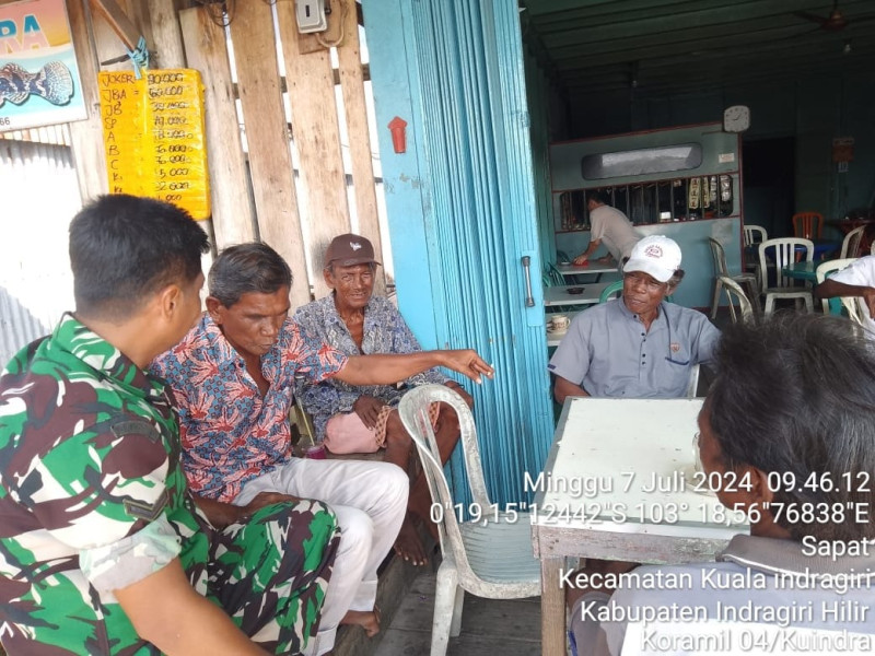 Tingkatkan Kekompakan dan Kebersamaan Melalui Komsos Babinsa Serda Boby Arisandi