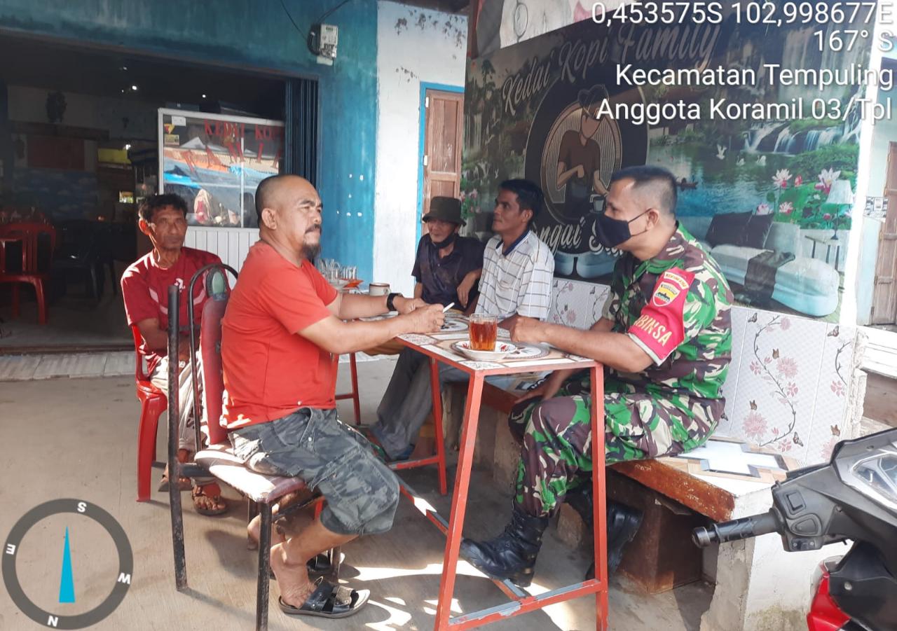 Ciptakan kedekatan dengan warga binaan Bati Tuud Koramil 03/Tpl Laksanakan Komsos