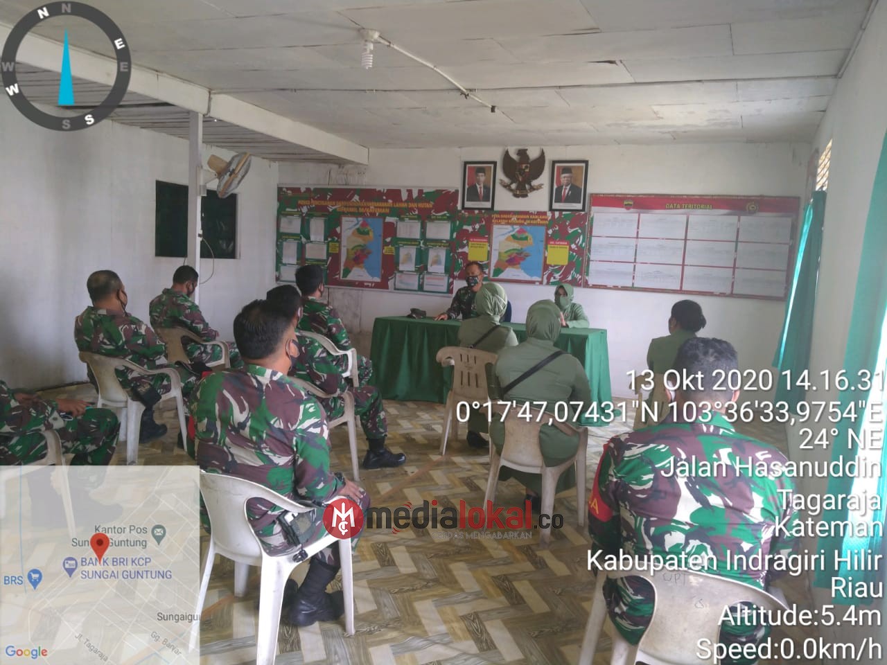 Danramil 06/Kateman Ingatkan Anggota Beserta Ibu Persit Agar Bijak Gunakan Medsos