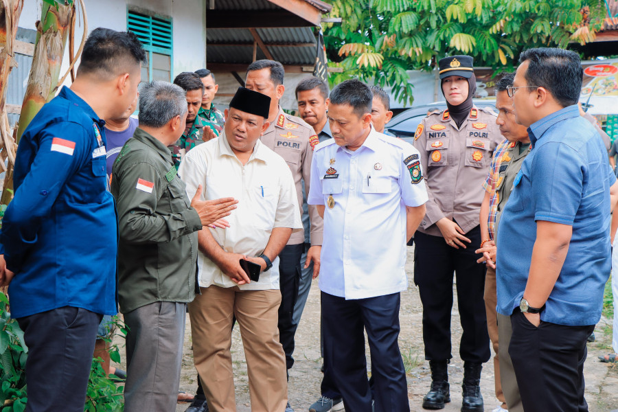 Pj Bupati Kampar Bersama Forkopimda Lakukan Monitoring Pelaksanaan Pemilu 2024