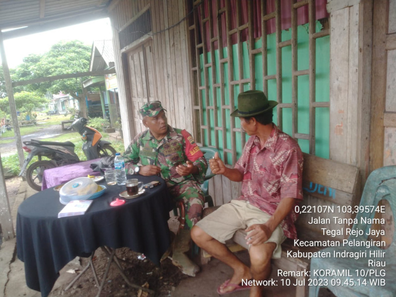 Koramil 10/Pelangiran Berikan Pemahaman Tentang Pentingnya Makna Yang Terkandung Dalam Pancasila