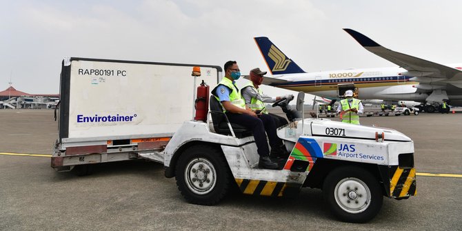 8,9 Juta Dosis Vaksin Donasi Negara Sahabat Masuk di Indonesia