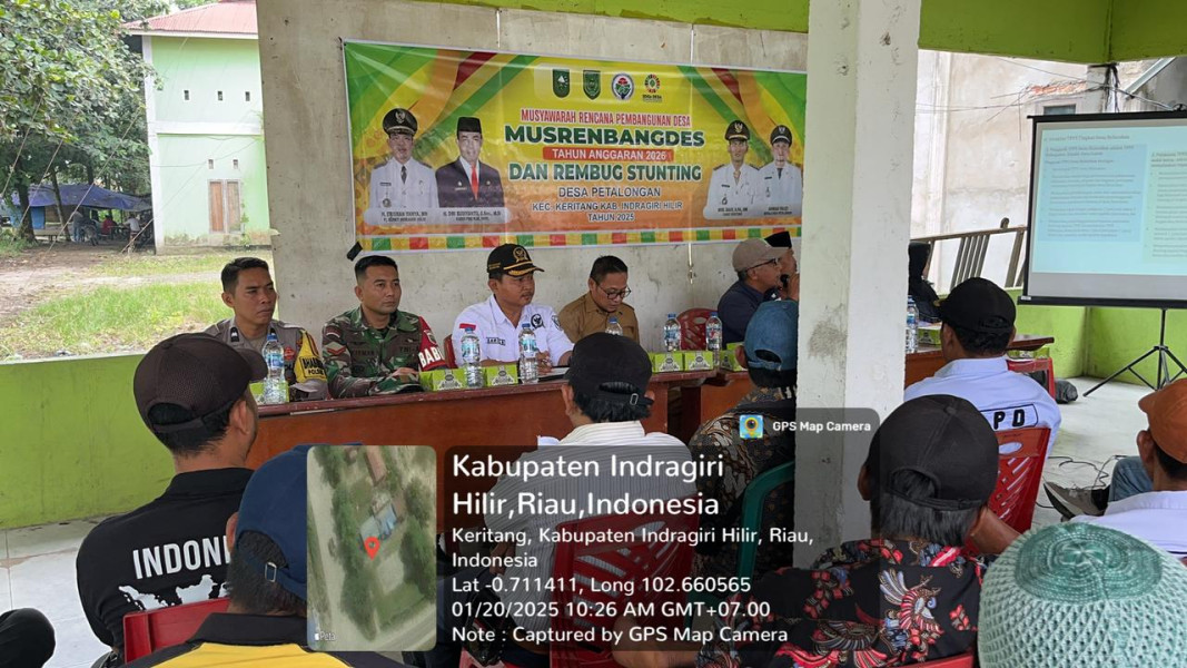 Desa Petalongan Gelar Musrenbang: Babinsa Koramil 09/Kemuning Hadiri Perencanaan Pembangunan Tahun 2026