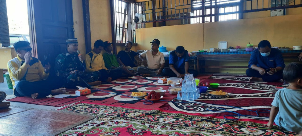 Kegiatan Doa Bersama Babinsa 03/Tpl Dengan Kades Dan Guru TK Menyambut Bulan Suci Ramadhan 1434 H