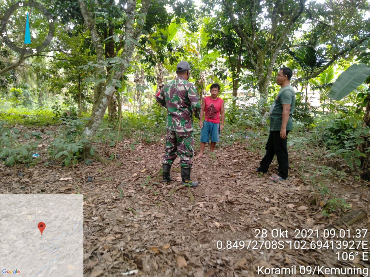 Rutin Cegah Karhutla, Babinsa 09/Kemuning Kembali Lakukan Patroli di Desa Sekayan
