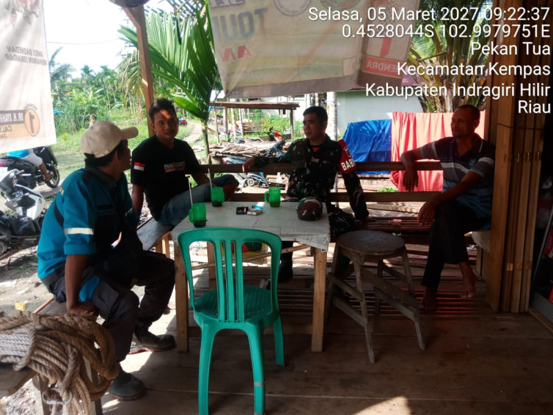 Komsos Babinsa 03/Tpl Berikan Dampak Positif Bagi Masyarakat Binaan