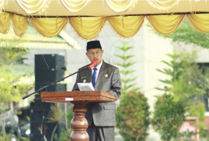 Pimpin Apel Hari Otda Ke-XXVII, Wabup Inhil H.Syamsuddin Uti : Dengan Otonomi, Daerah Mengalami Kemajuan.