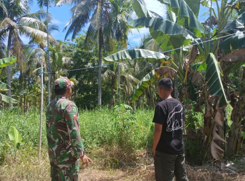 Babinsa 05/Gas Berantas Karhutla dengan Patroli