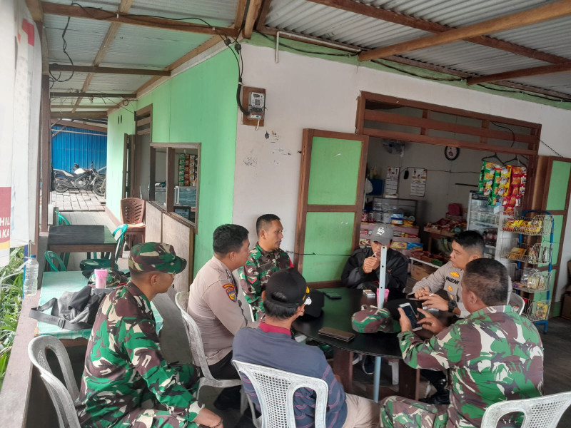 Perkuat Sinergitas, Koramil dan Polsek Jalin Silaturahmi Makan Pagi Bersama