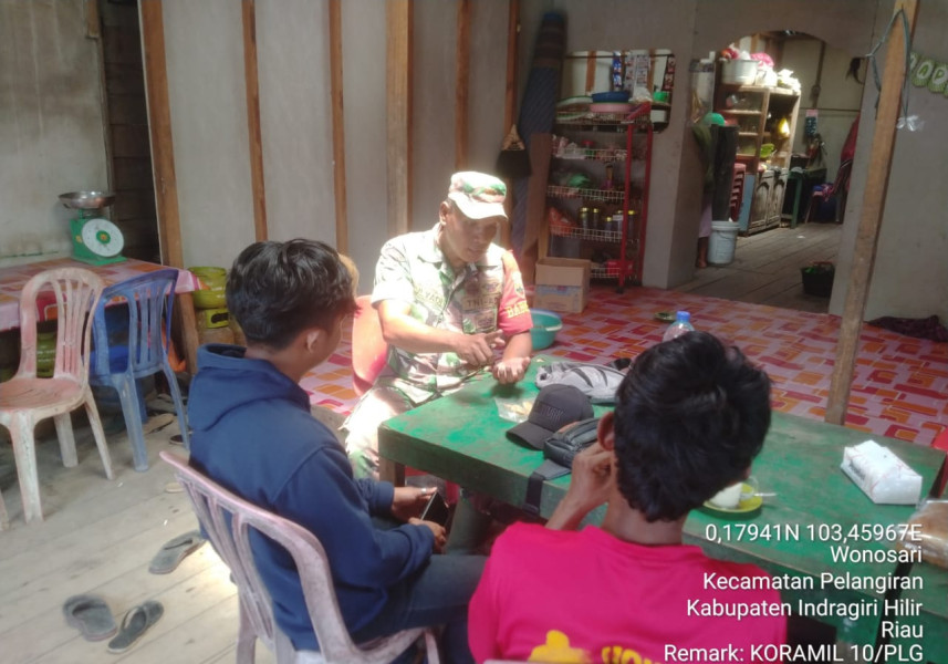 Peduli Antar Sesama, Koramil 10/Pelangiran Hidupkan Hidup Berbudaya dan Saling Tolong Menolong