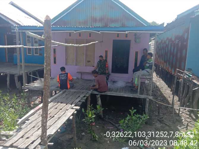 Babinsa Koramil 04/Kuindra Bersilaturahmi Bersama Warga Binaan