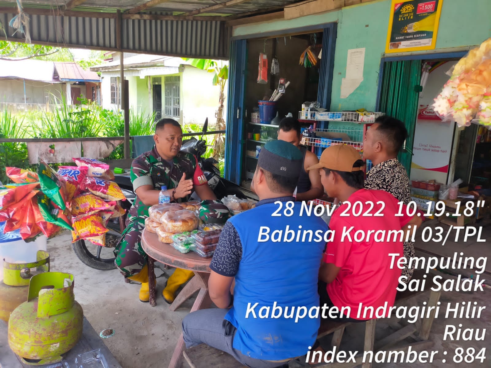 Jalin Komunikasi Babinsa 03/Tpl Sambangi Warga Binaan