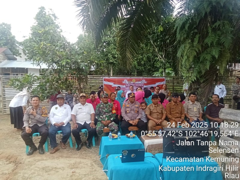 Membangun Ketahanan Pangan, Babinsa Koramil 09/Kemuning Hadiri Launching Penguatan Program Pekarangan Pangan Lestari