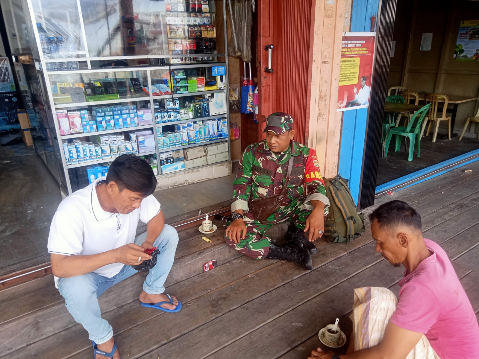 Babinsa Koramil 04/Kuindra Serda Ilyas Himbau Untuk Tetap Jaga Kesehatan