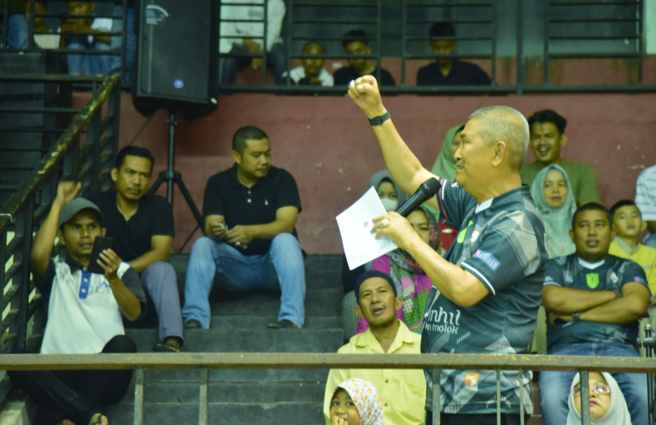 Secara Resmi Wabup H.Syamsuddin Uti Tutup Liga Futsal Tingkat Pelajar SMP dan Sederajat TH 2023