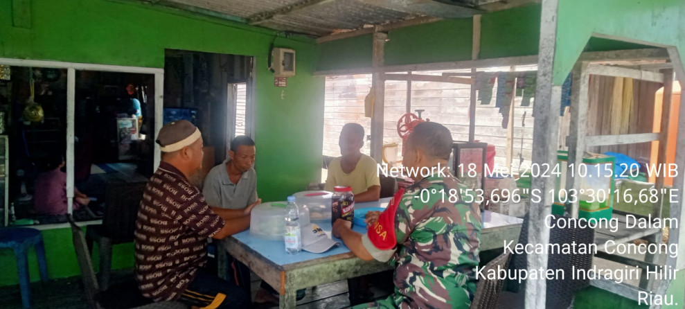 Babinsa Koramil 04/Kuindra Terus Himbau Masyarakat Untuk Perhatikan Faktor Keselamatan