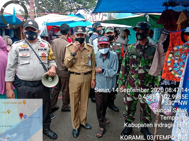 Kompak, Koramil 03/Tempuling Kodim 0314/Inhil Bersama Satgas Terus Intens Lakukan Penegakan Disiplin