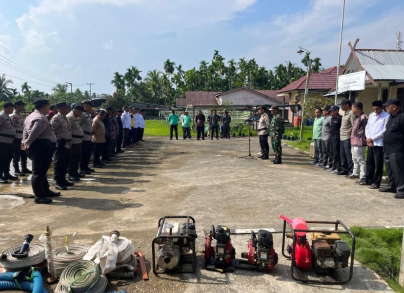 Polsek Gaung Gelar Apel Kesiapsiagaan Pencegahan dan Penanganan Karhutla