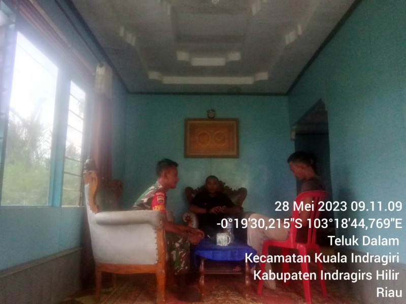 Babinsa Koramil 04/Kuindra Berikan Ilmu Pengetahuan Kepada Warga Binaan