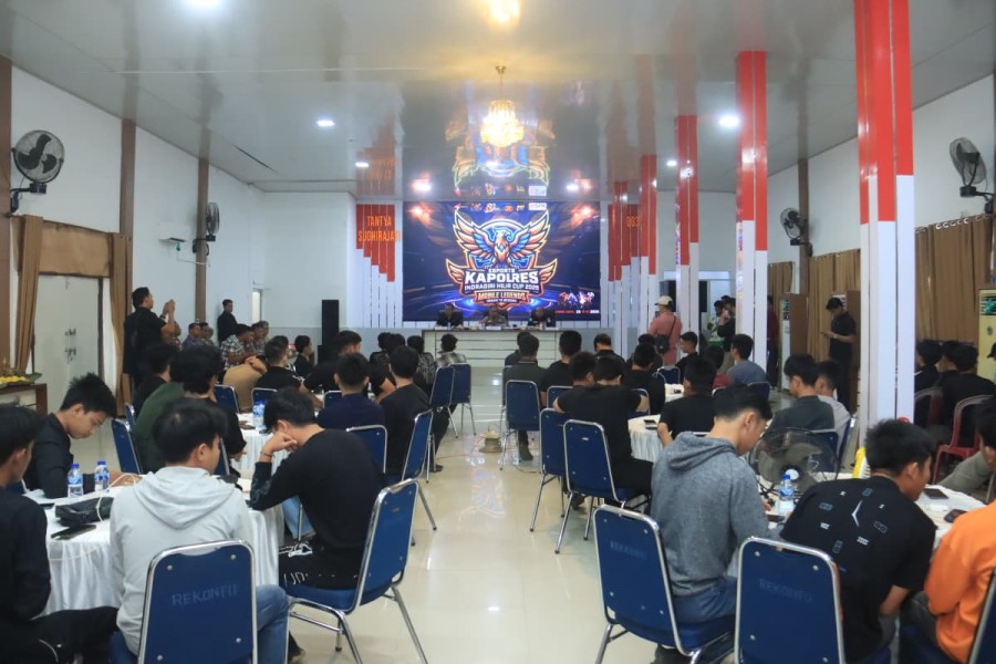 HUT Ke-80 Bhayangkra, Polres Inhil Rangkul Anak Muda Lewat Turnamen ML Kapolri Cup