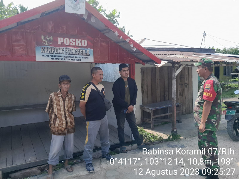 Koramil 07/Reteh Terapkan Pemahaman Terkait Nilai-nilai Pancasila