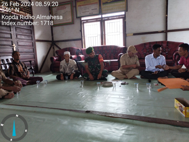 Aktif Komsos Bersama Perangkat Kelurahan Menjadikan Hubungan Kerja Antara Babinsa Dan Aparat Semakin Solid