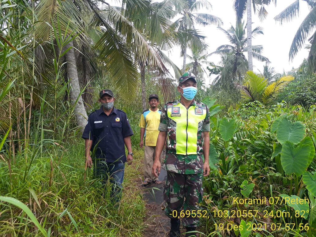 Serma Noviandi Rutin Lakukan Patroli dan Sosialisasi Karhutla Diwilayah Reteh