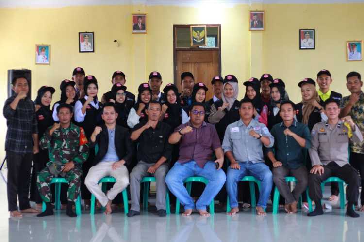 Sertu Rizal Nasution Dampingi Pelantikan Anggota PPS Batu Ampar