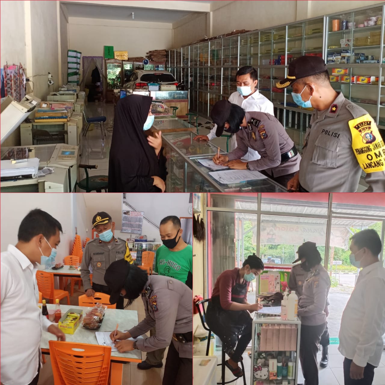 Tim   Pemburu Teking di Wilayah Kota Siak Terus Lakukan Ops Yustisi