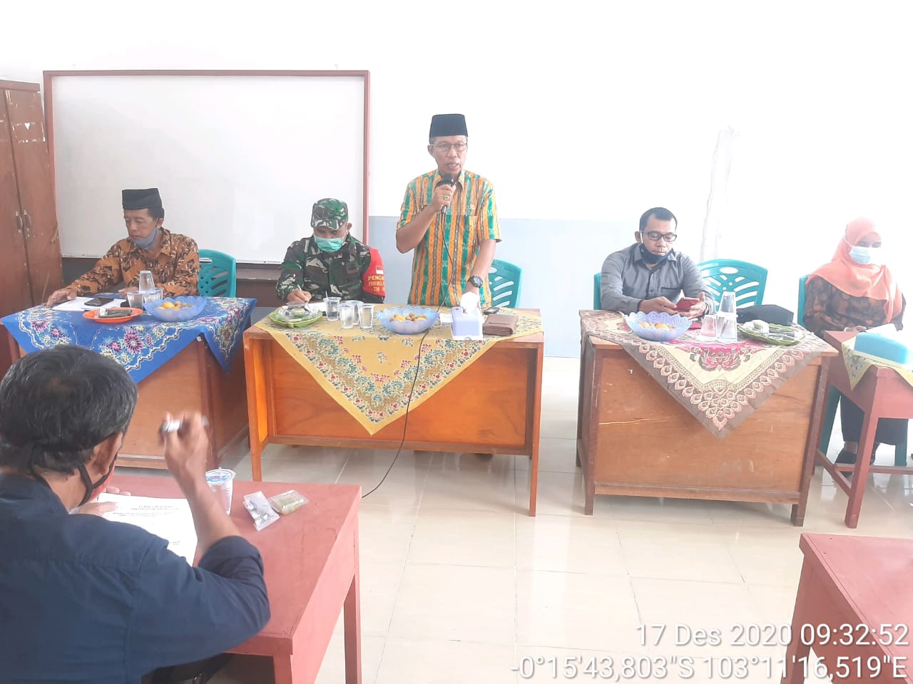 Pjs Danramil 12/Batang Tuaka Hadiri Sosialisasi Rembug Pendidikan 2021