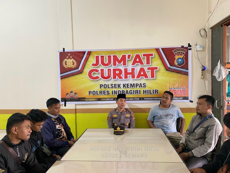 Polsek Kempas Gelar Jumat Curhat Ramadhan, Wujudkan Situasi Aman, Nyaman, dan Kondusif Jelang Lebaran Idul Fitri 1446 H