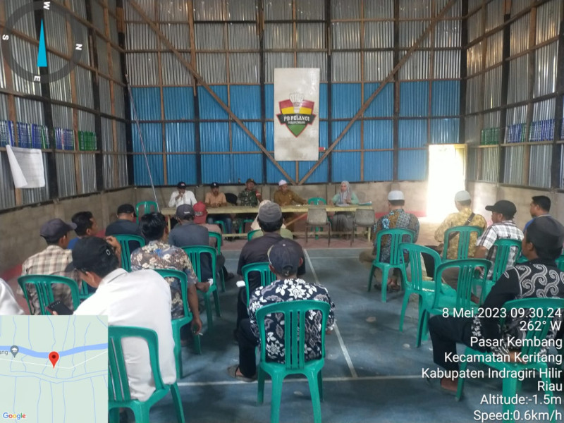 Babinsa Desa Kuala Keritang Laksanakan Rapat Dari Hasil Regsosek