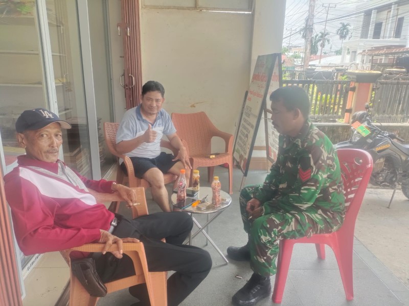 Babinsa Koramil 03/Tempuling Aktif Dalam Kegiatan SDM Kampung Pancasila