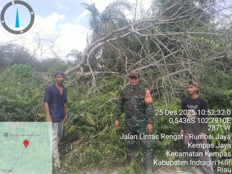 TAPAL BATAS KEMPAS JAYA: PATROLI GABUNGAN TNI-MASYARAKAT HARI NATAL, TIDAK ADA TITIK API!