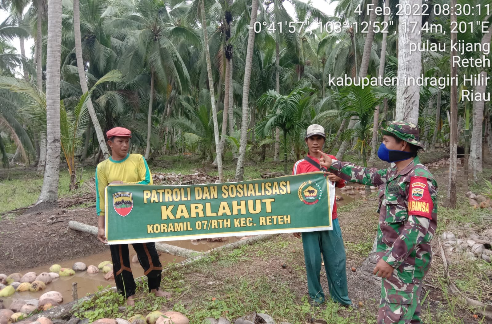 Babinsa Pelda Doni Akmal Rutin Lakukan Patroli Karhutla di Wilayah Reteh
