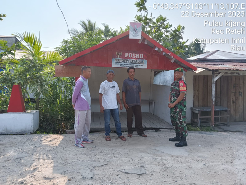 Tingkatkan Komsos, Koramil 07/Reteh Giat Jalin Silaturrahmi dan Hubungan Baik Antar Sesama